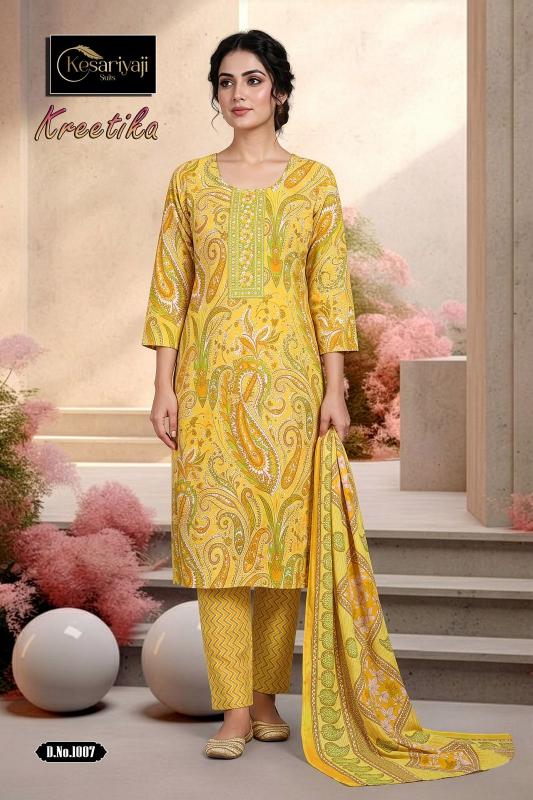 KESHRIYA KREETIKA vol 1 wholesale kurti set india