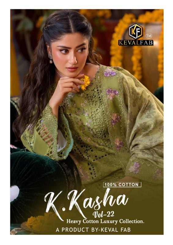 Keval Fab K Kasha Vol-22 – Karachi Dress Material - Wholesale Catalog