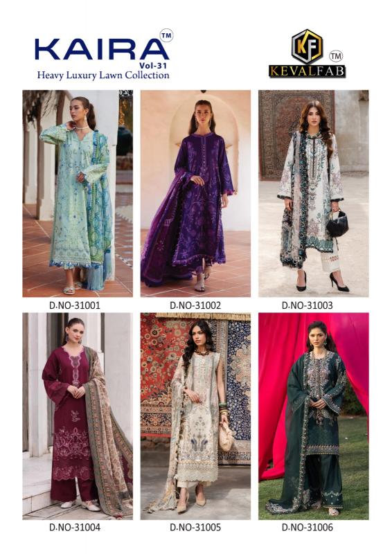 Keval Fab Kaira Vol-31 – Karachi Dress Material - Wholesale Catalog