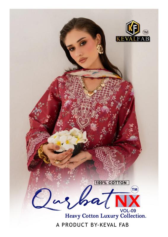 Keval Fab Qurbat Nx Vol-9 – Karachi Readymade Kurti Pant With Dupatta - Wholesale Catalog