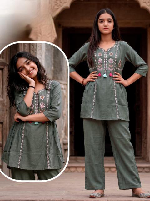 Kids Girls Co Ord Set Kurti manufacturer and wholesaler in Hyderabad
