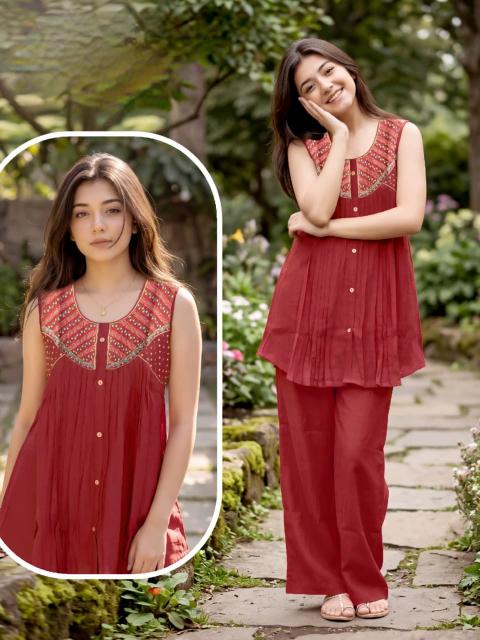 Kids Girls Co Ord Set Kurti manufacturer and wholesaler in Hyderabad