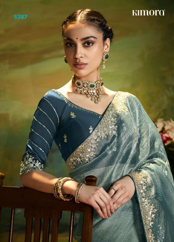 Kimora Tissue Organza Wholesale sarees Kolkata