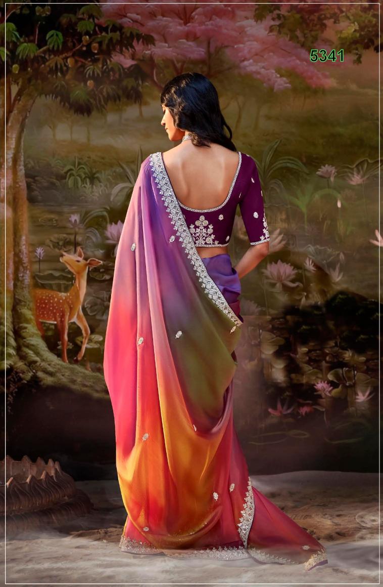 Kimora Tissue Organza Wholesale sarees Kolkata