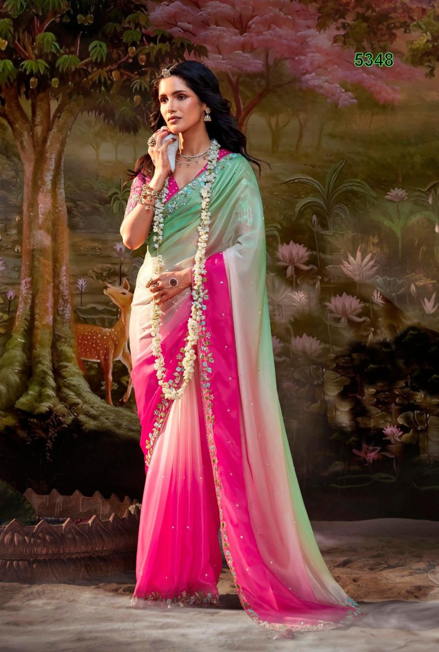 Kimora Tissue Organza Wholesale sarees Kolkata