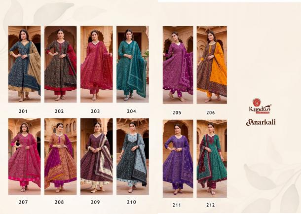 Kundan Anarkali Vol-2 – Anarkali Style Kurti Pant With Dupatta - Wholesale Catalog
