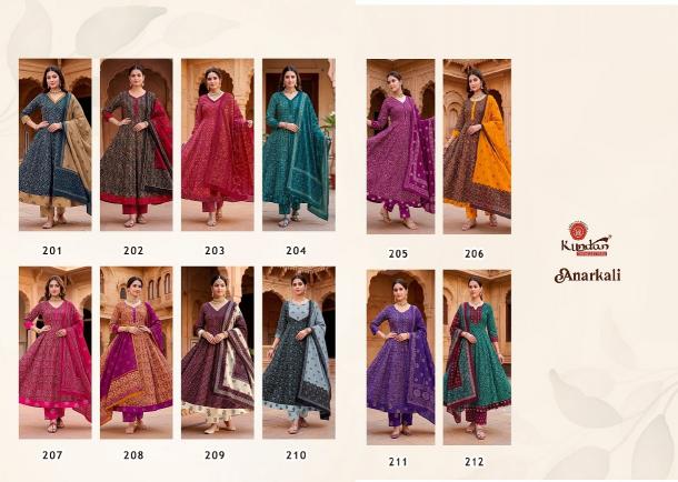 Kundan Anarkali Vol-2 Kurti Pant With Dupatta suppliers in Kolkata