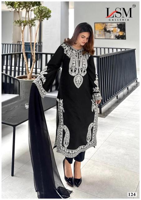 Lsm Black & White Vol-2 – Karachi Readymade Kurti Pant With Dupatta - Wholesale Catalog