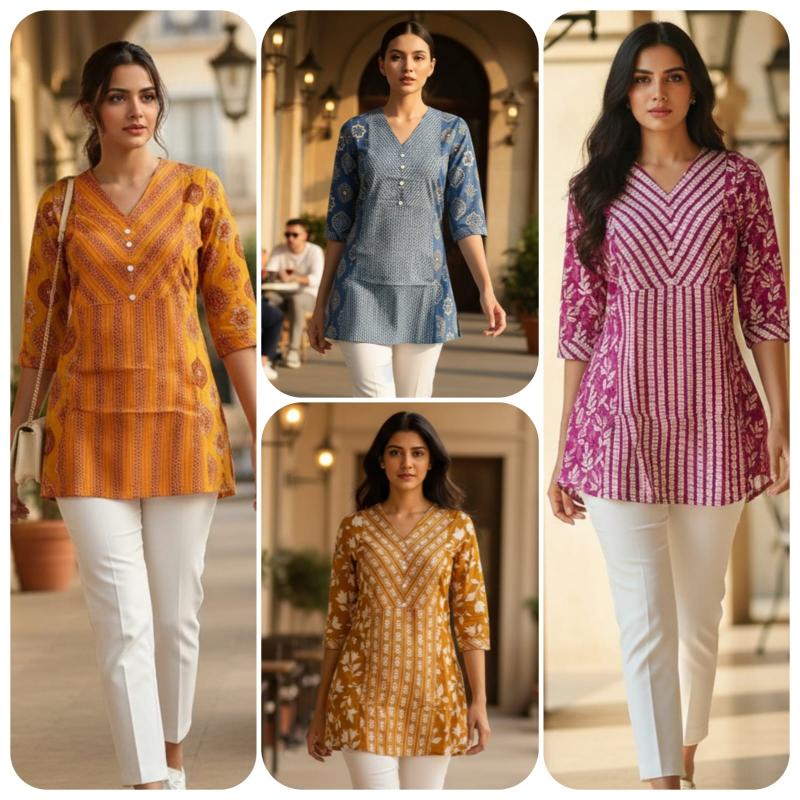 LYCY Tunic Top Kurtis at wholesale prices in Surat