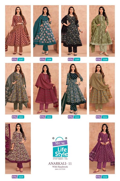 MCM Anarkali Vol-11 – Anarkali Style Kurti Pant With Dupatta - Wholesale Catalog
