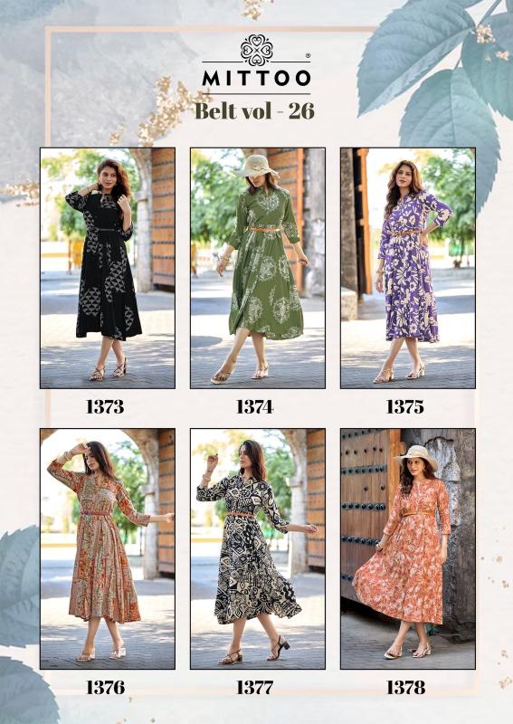 MITTOO Belt Vol 26 Kurti wholesalers in Mumbai