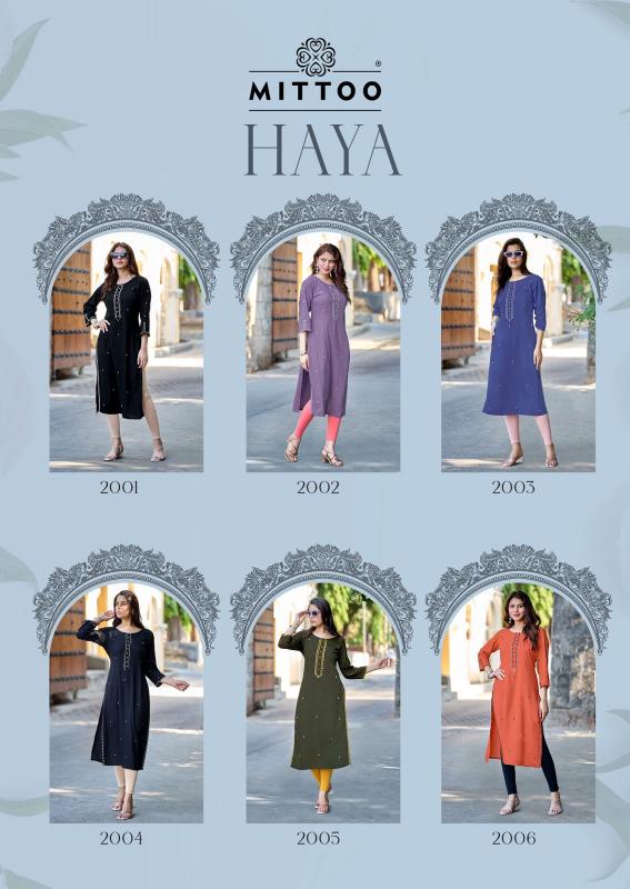 MITTOO HAYA Kurti manufacturers in Kolkata