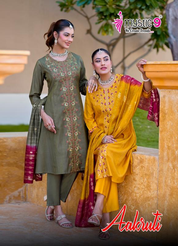 MYSTIC 9 AAKRUTI VOL 1 Affordable kurtis in Kolkata