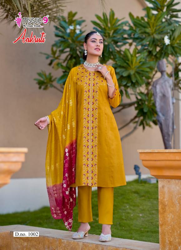 MYSTIC 9 AAKRUTI VOL 1 Affordable kurtis in Kolkata