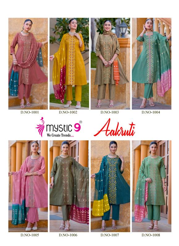 MYSTIC 9 AAKRUTI VOL 1 Affordable kurtis in Kolkata