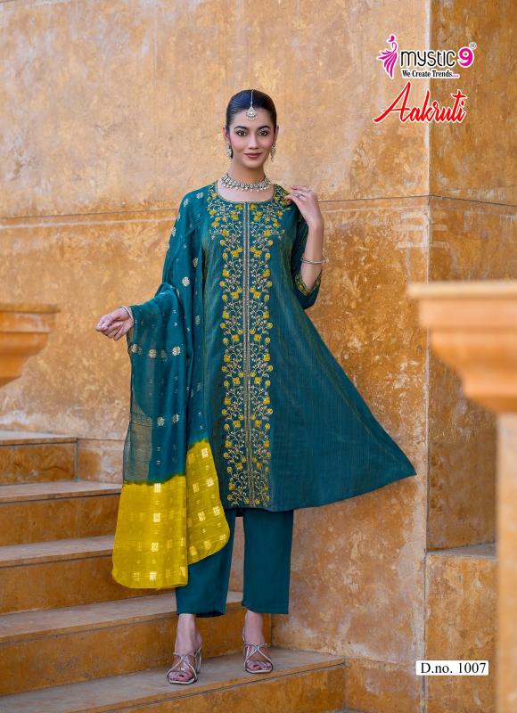 MYSTIC 9 AAKRUTI VOL 1 Affordable kurtis in Kolkata