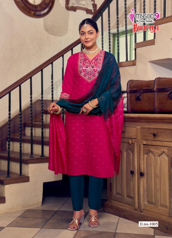 MYSTIC 9 BHAVIKA VOL 1 Best kurti wholesalers in Surat
