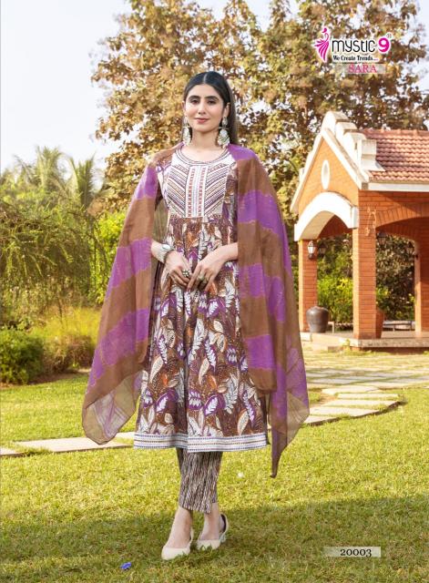 MYSTIC 9 SARA VOL 20 Ladies kurti market in Kolkata