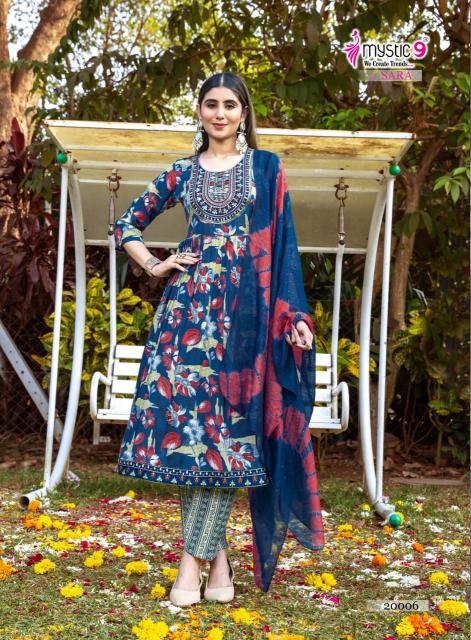 MYSTIC 9 SARA VOL 20 Ladies kurti market in Kolkata