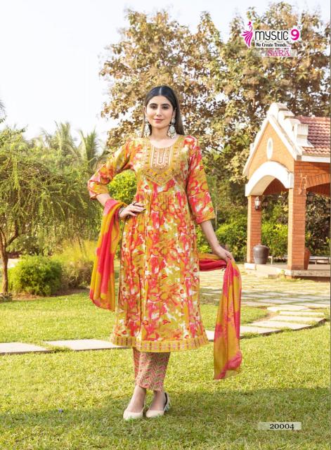 MYSTIC 9 SARA VOL 20 Ladies kurti market in Kolkata