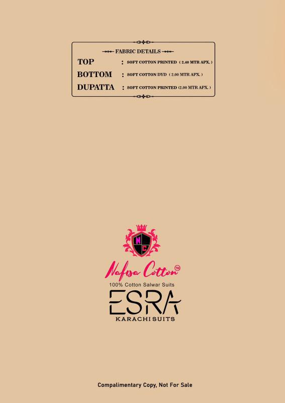 Nafisa Cotton Esra Vol-12 – Karachi Dress Material