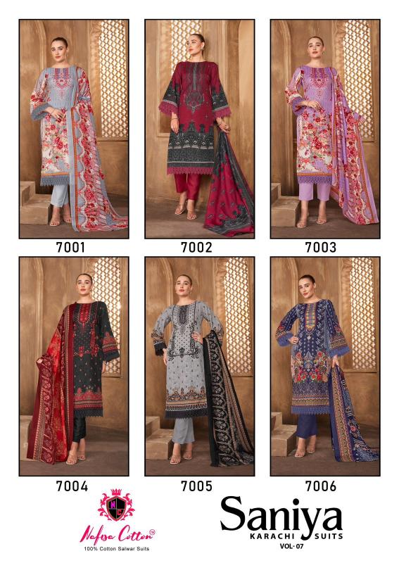Nafisa Saniya Vol-7 Dress Material suppliers in Pune