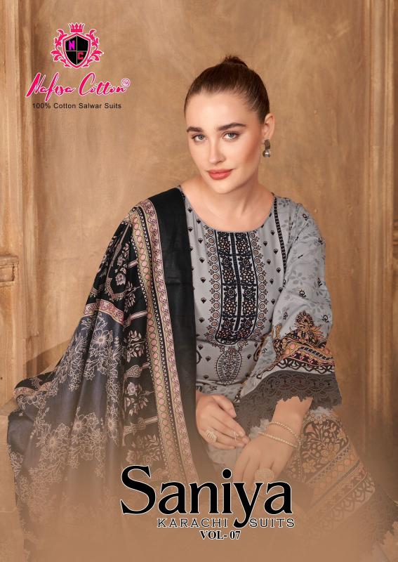 Nafisa Saniya Vol-7 – Karachi Dress Material - Wholesale Catalog