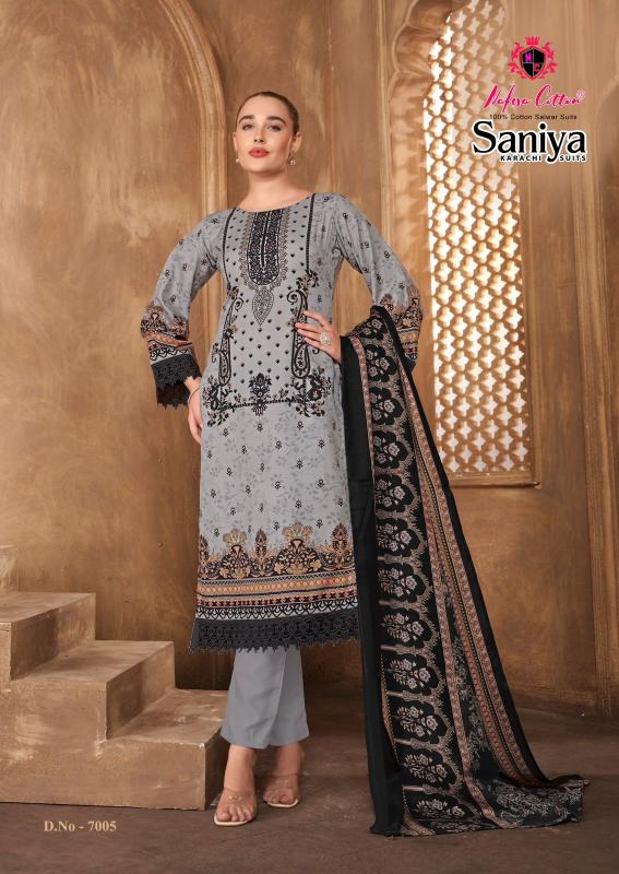 Nafisa Saniya Vol-7 – Karachi Dress Material - Wholesale Catalog