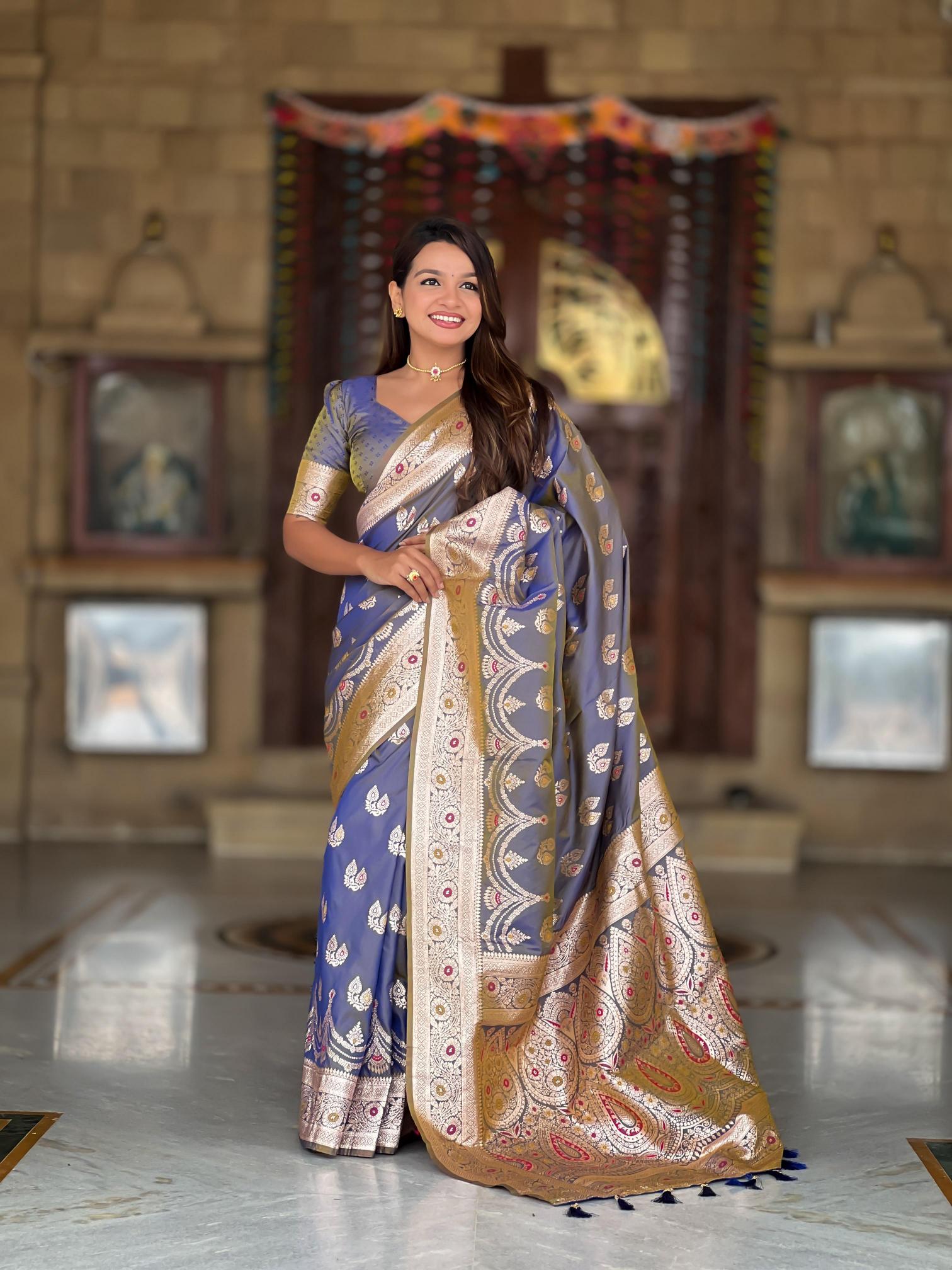Neckless Banarasi silk Saree wholesale market in Kolkata