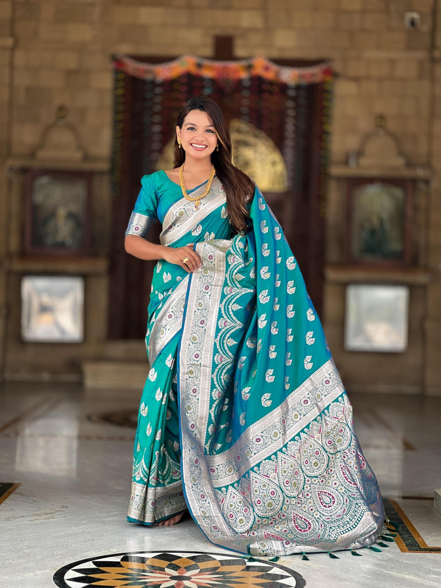 Neckless Banarasi silk Saree wholesale market in Kolkata