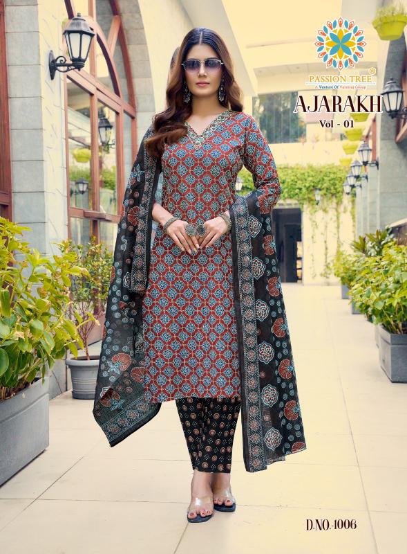 PASSION TREE AJARAKH VOL-1 Kurti wholesale market in Delhi