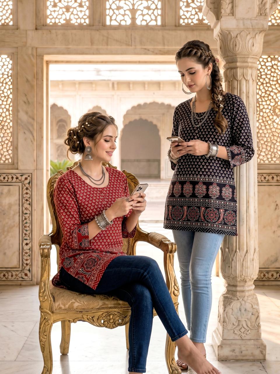 PHANTOM DAMAN SHORT TOPS Wholesale kurti manufacturers in Bangalore