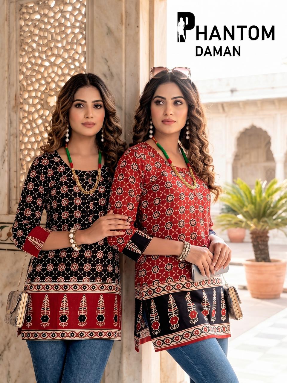 PHANTOM DAMAN SHORT TOPS Wholesale kurti manufacturers in Bangalore