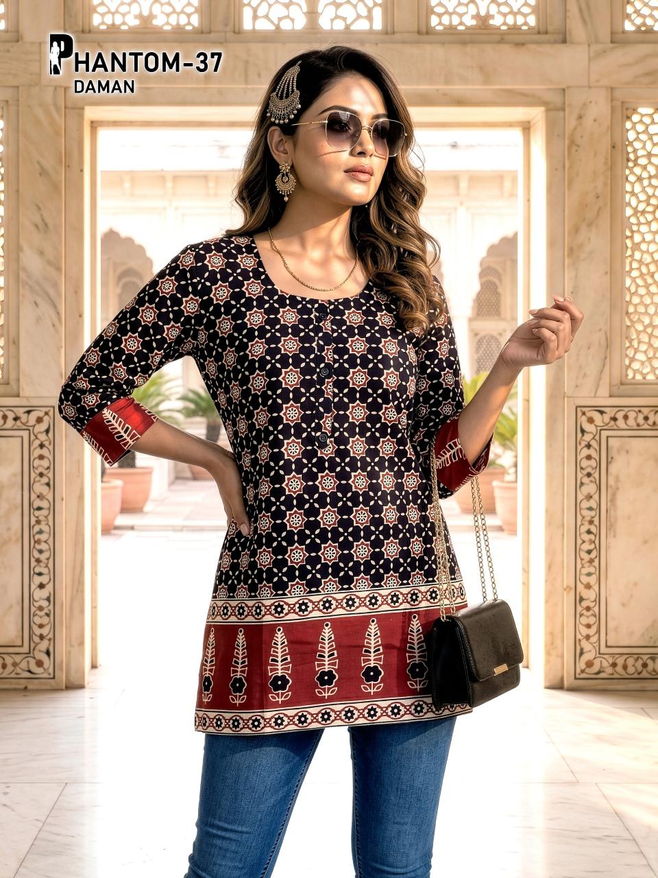 PHANTOM DAMAN SHORT TOPS Wholesale kurti manufacturers in Bangalore