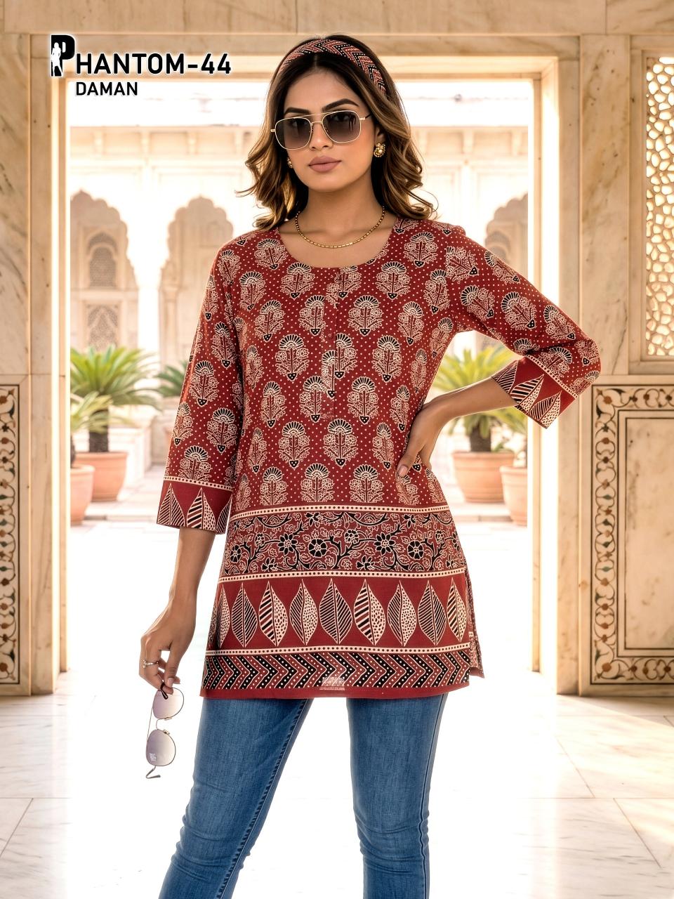PHANTOM DAMAN SHORT TOPS Wholesale kurti manufacturers in Bangalore