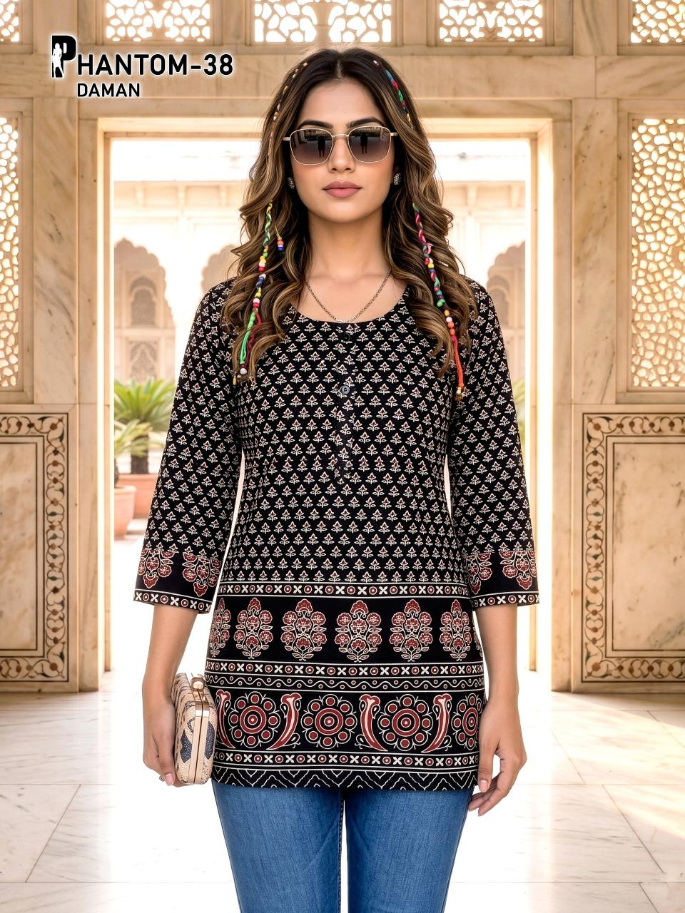 PHANTOM DAMAN SHORT TOPS Wholesale kurti manufacturers in Bangalore