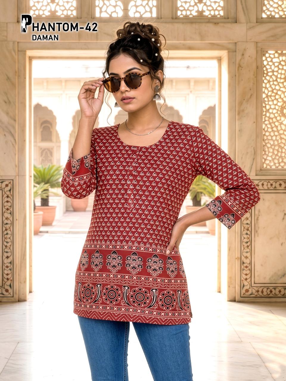 PHANTOM DAMAN SHORT TOPS Wholesale kurti manufacturers in Bangalore