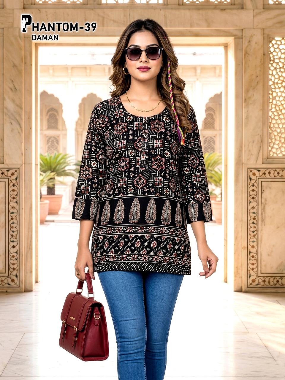 PHANTOM DAMAN SHORT TOPS Wholesale kurti manufacturers in Bangalore