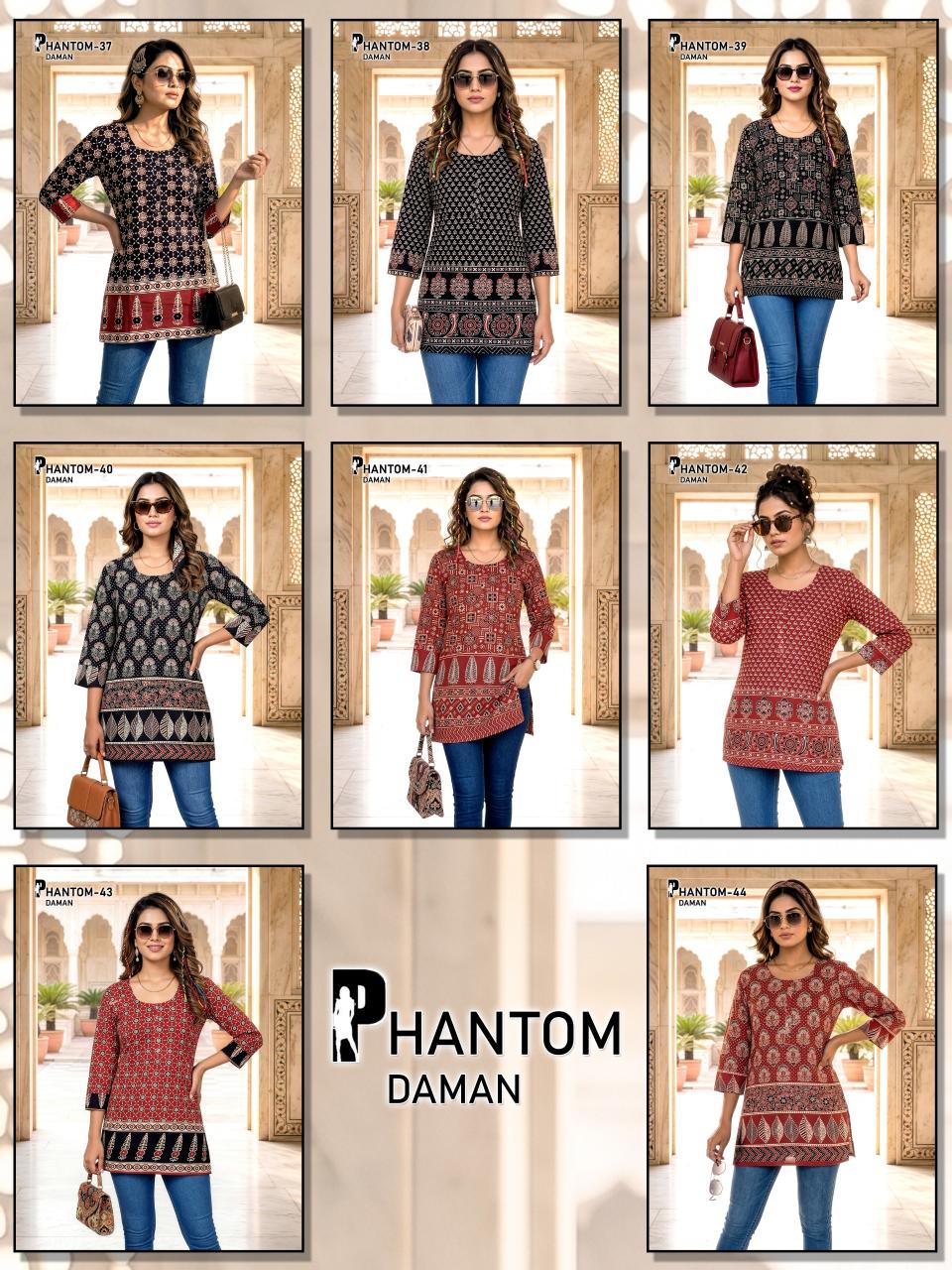 PHANTOM DAMAN SHORT TOPS Wholesale kurti manufacturers in Bangalore