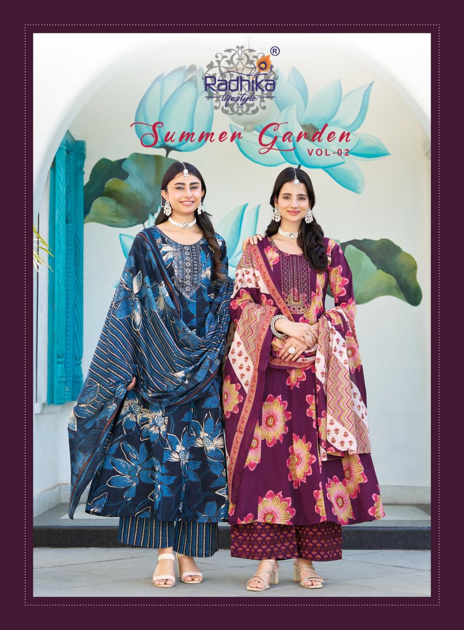 RADHIKA SUMMER GARDEN vol 2 Wholesale kurti suppliers in Kolkata