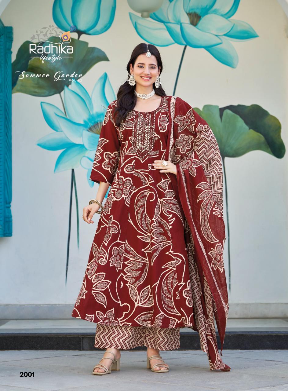 RADHIKA SUMMER GARDEN vol 2 Wholesale kurti suppliers in Kolkata