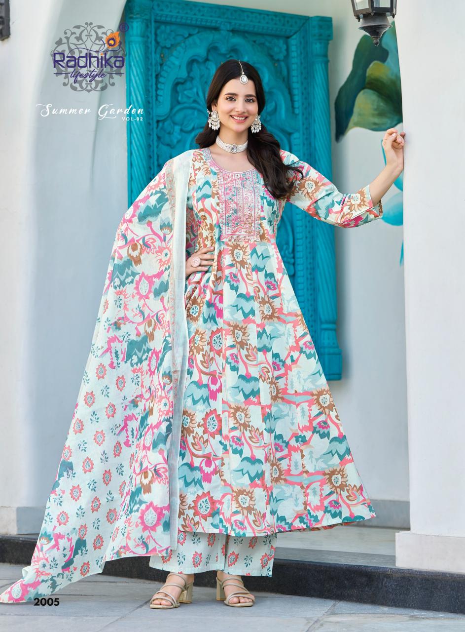 RADHIKA SUMMER GARDEN vol 2 Wholesale kurti suppliers in Kolkata