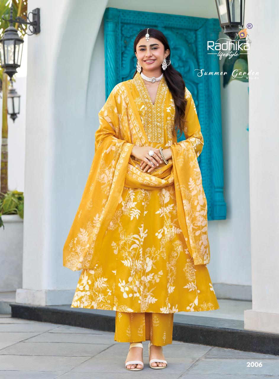 RADHIKA SUMMER GARDEN vol 2 Wholesale kurti suppliers in Kolkata