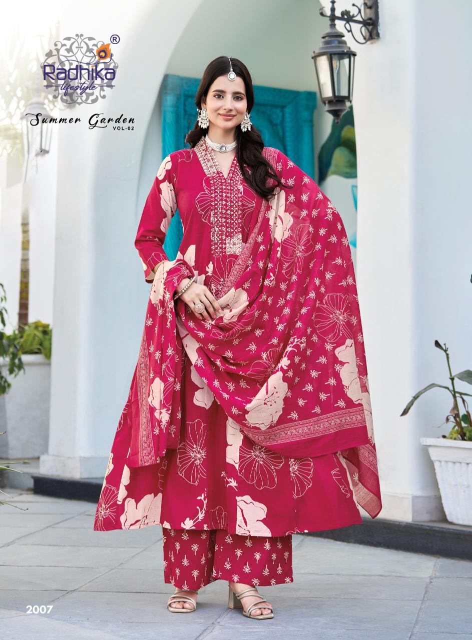 RADHIKA SUMMER GARDEN vol 2 Wholesale kurti suppliers in Kolkata