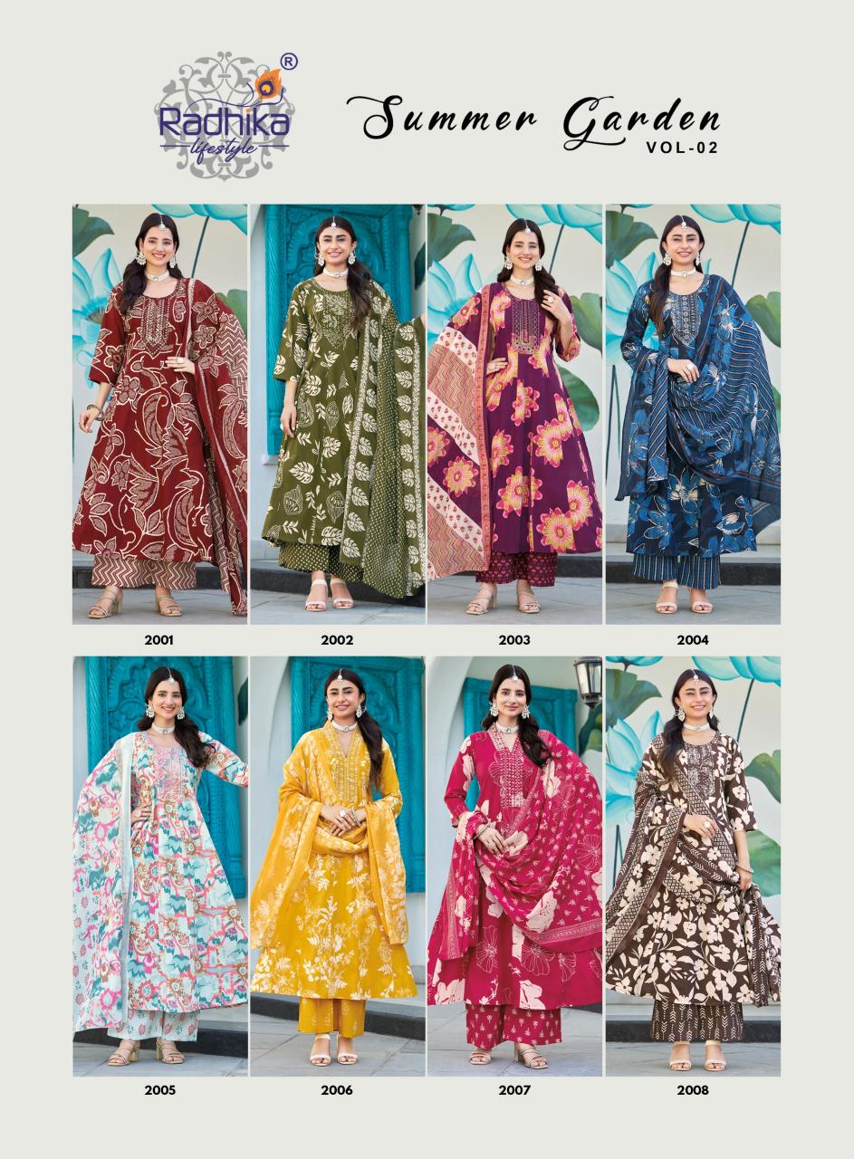RADHIKA SUMMER GARDEN vol 2 Wholesale kurti suppliers in Kolkata