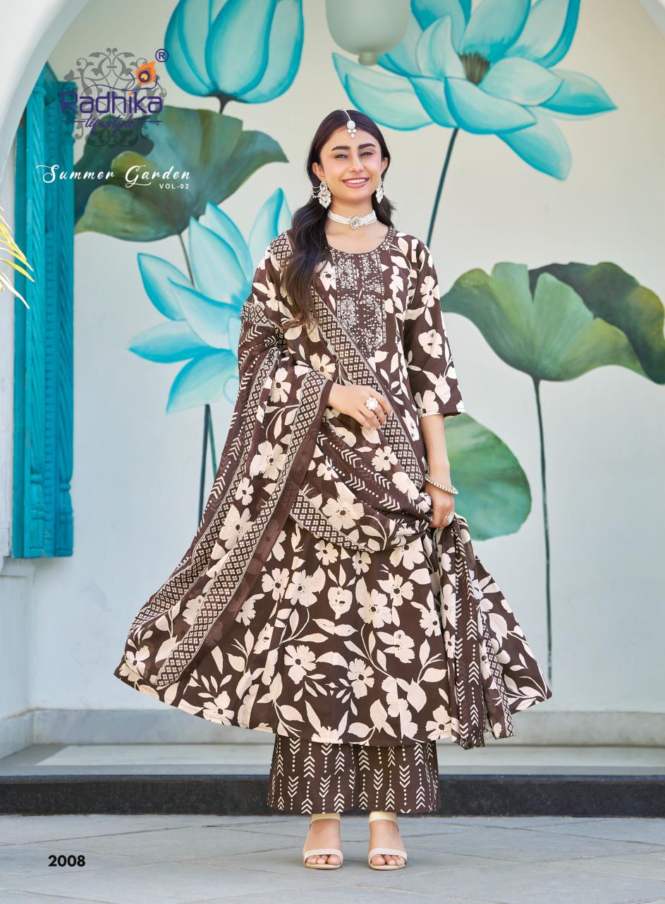RADHIKA SUMMER GARDEN vol 2 Wholesale kurti suppliers in Kolkata