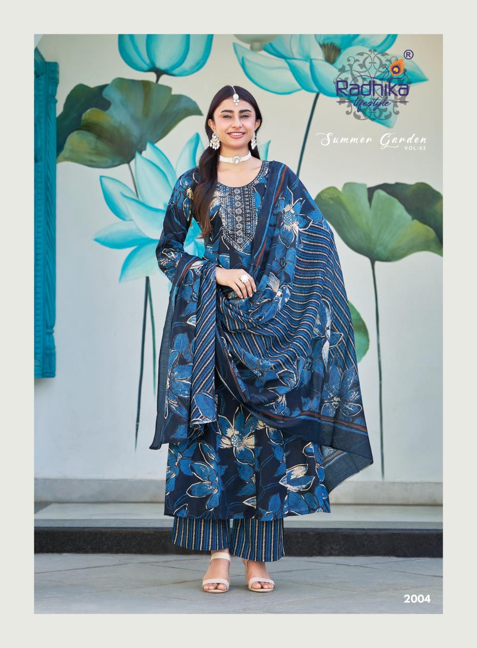 RADHIKA SUMMER GARDEN vol 2 Wholesale kurti suppliers in Kolkata