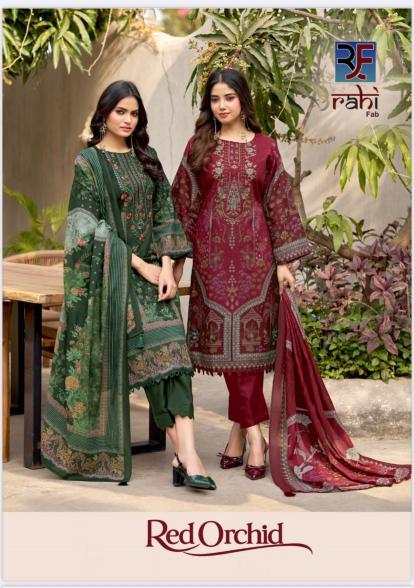 Rahi Fab Red Orchid Vol-1 – Karachi Dress Material - Wholesale Catalog