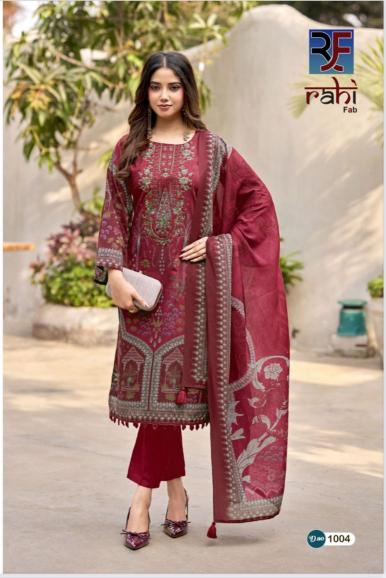 Rahi Fab Red Orchid Vol-1 – Karachi Dress Material - Wholesale Catalog