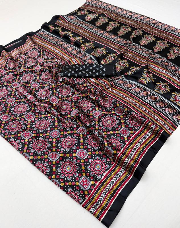 Rajtex Modal Satin Ajrakh Saree wholesalers in Pune